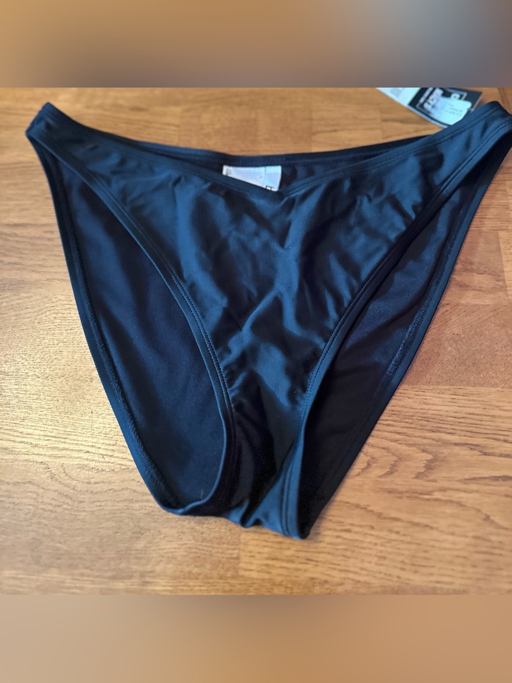 Bar III Black High-Cut Bikini Bottom